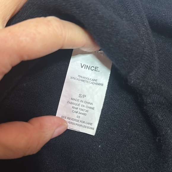 Vince wool/cashmere blend sweater minimalist - Picture 3 of 4